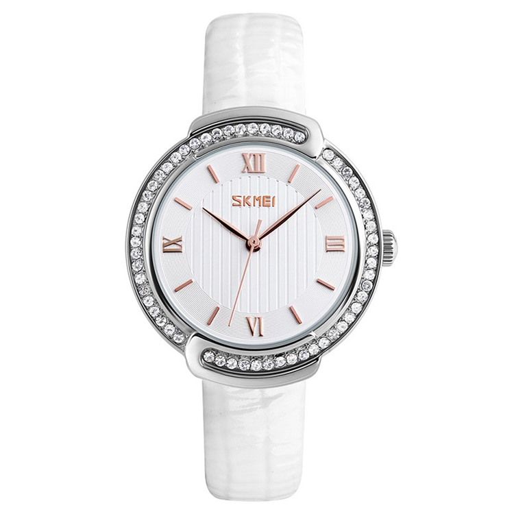 Rhinestone Läder Klockbälte För Damklocka