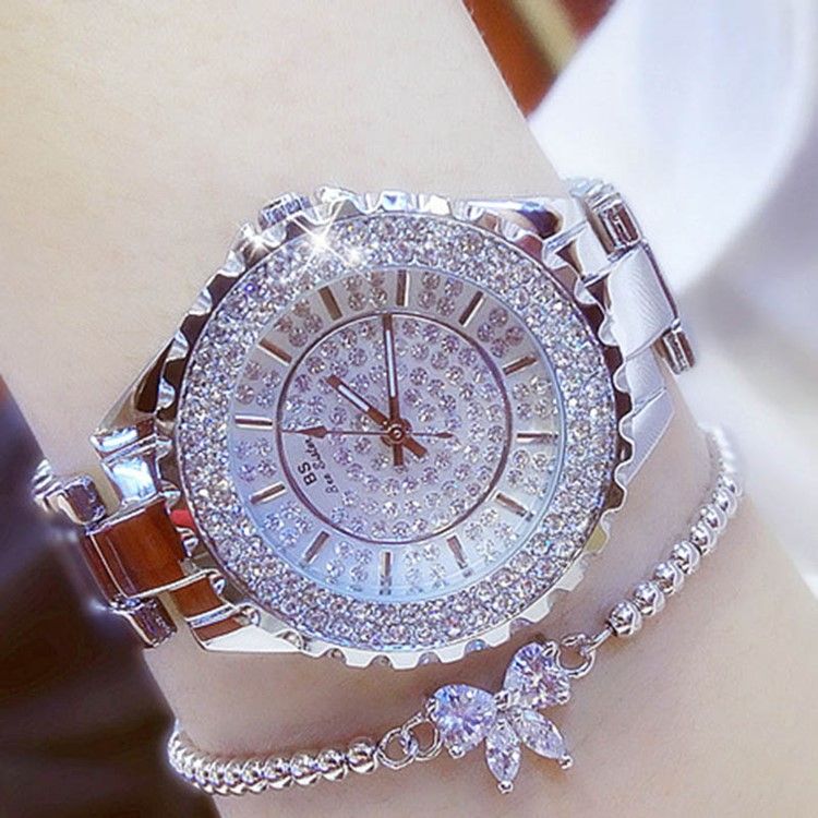Rund Quartz Diamante Watch