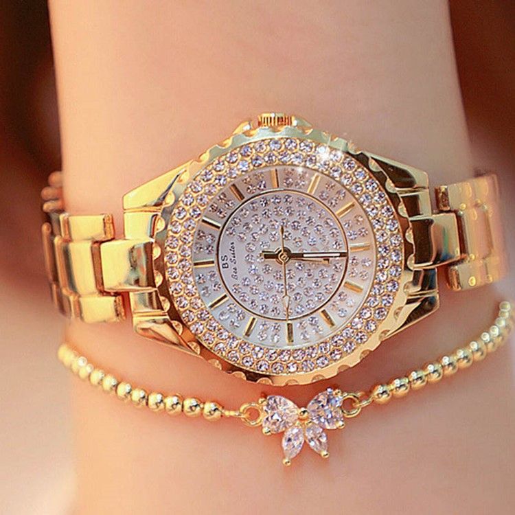 Rund Quartz Diamante Watch