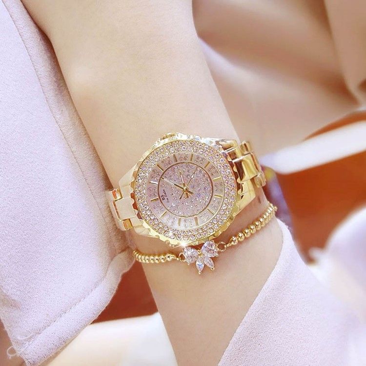 Rund Quartz Diamante Watch