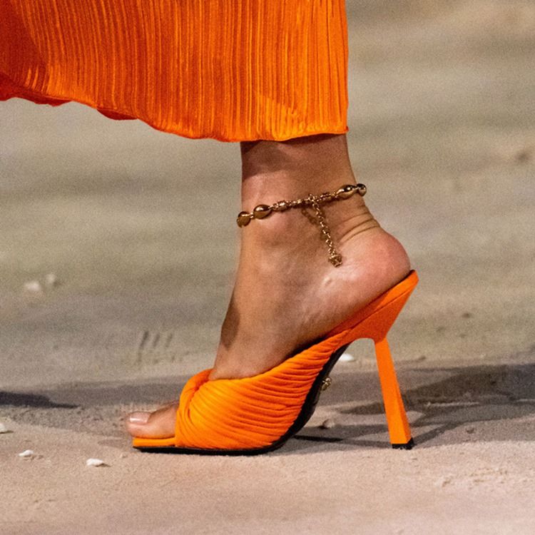 Flip Flop Slip-On Tofflor Med Stilettklack
