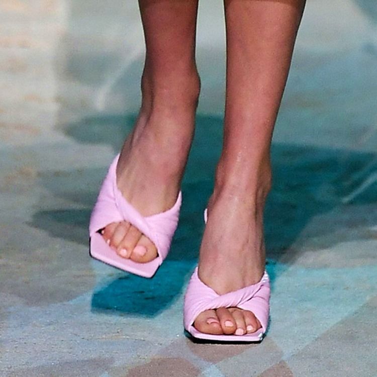 Flip Flop Slip-On Tofflor Med Stilettklack
