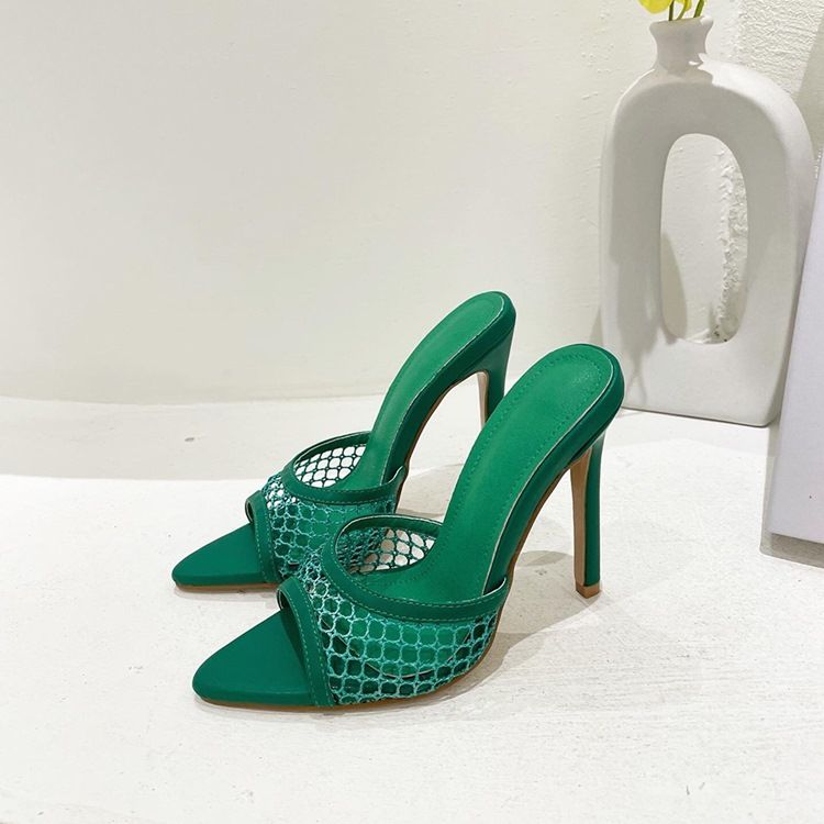 Flip Flop Stilettklack Ihåliga Casual Tofflor