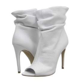Mode Peep Toe Vanliga Högklackade Stövlar