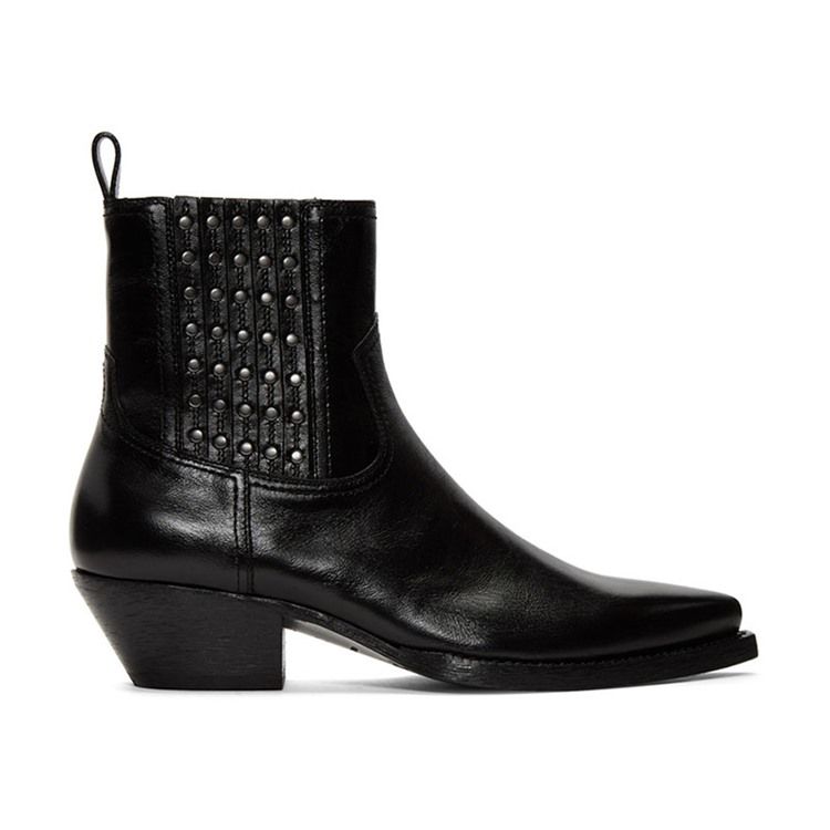 Slip-On Vanliga Casual Stövlar Med Spetsig Tå