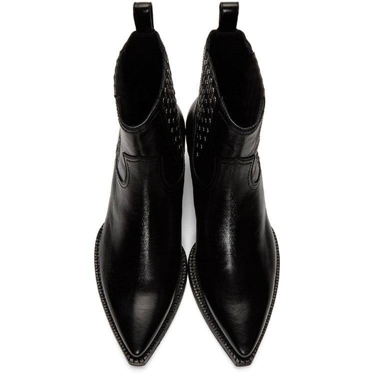 Slip-On Vanliga Casual Stövlar Med Spetsig Tå
