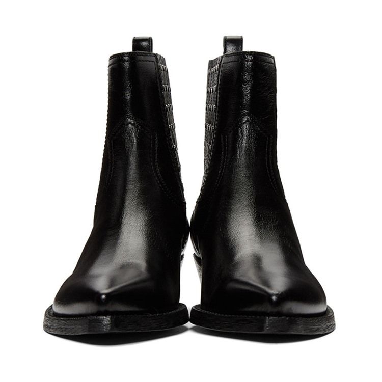 Slip-On Vanliga Casual Stövlar Med Spetsig Tå