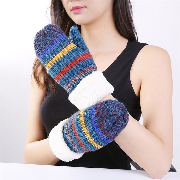 Casual Stripe Varma Vinterhandskar