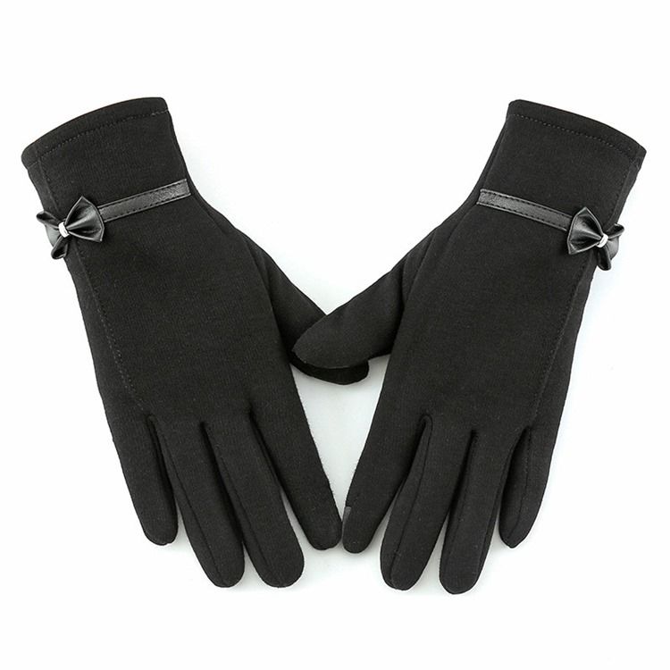 Enkla Bowknot Vinterhandskar