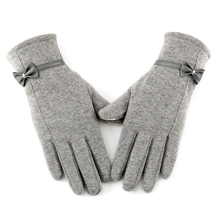 Enkla Bowknot Vinterhandskar