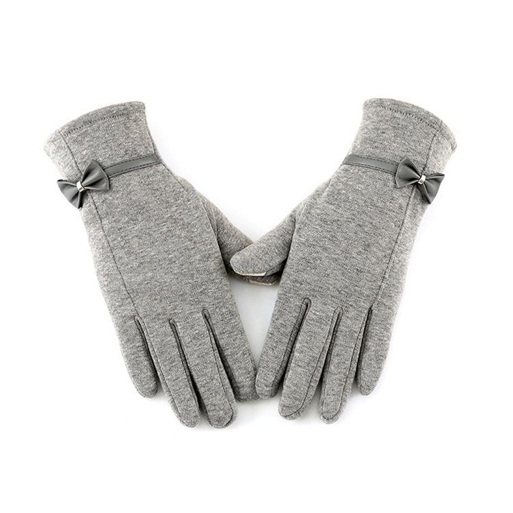 Enkla Bowknot Vinterhandskar