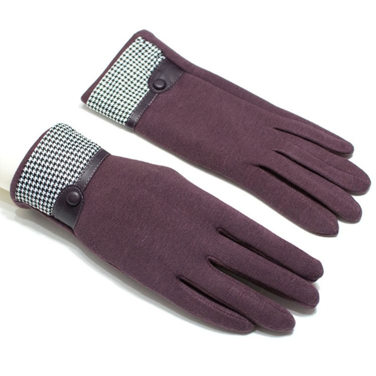Håll Varma Dot Cotton Lady Gloves