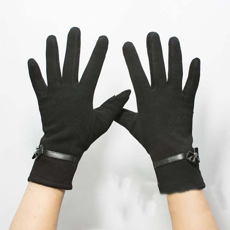 Håll Varma Dot Cotton Lady Gloves