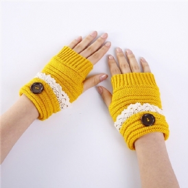 Knapp Touch-Screen Casual Vinterhandskar