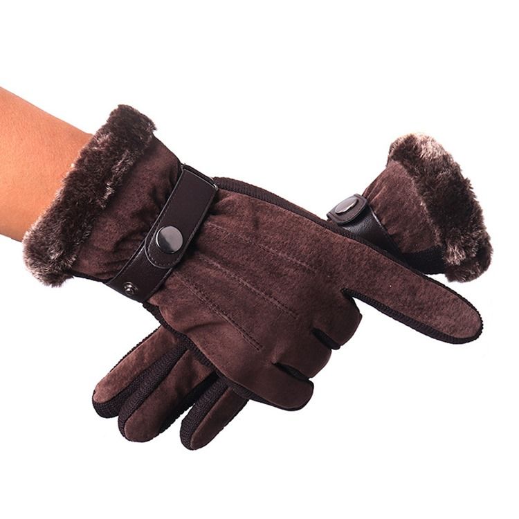 Vanliga Patchwork Vinterhandskar För Män