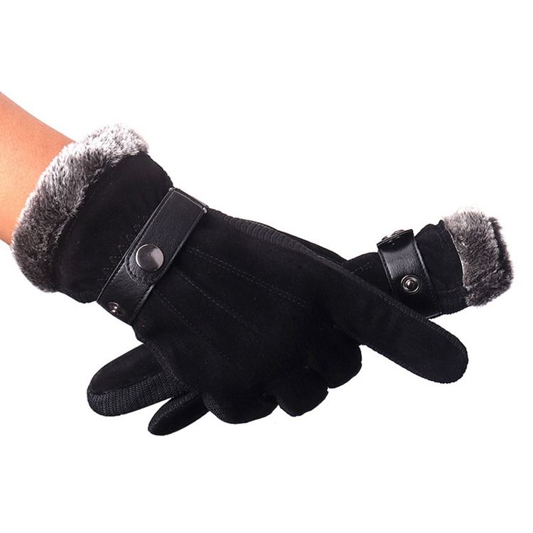 Vanliga Patchwork Vinterhandskar För Män