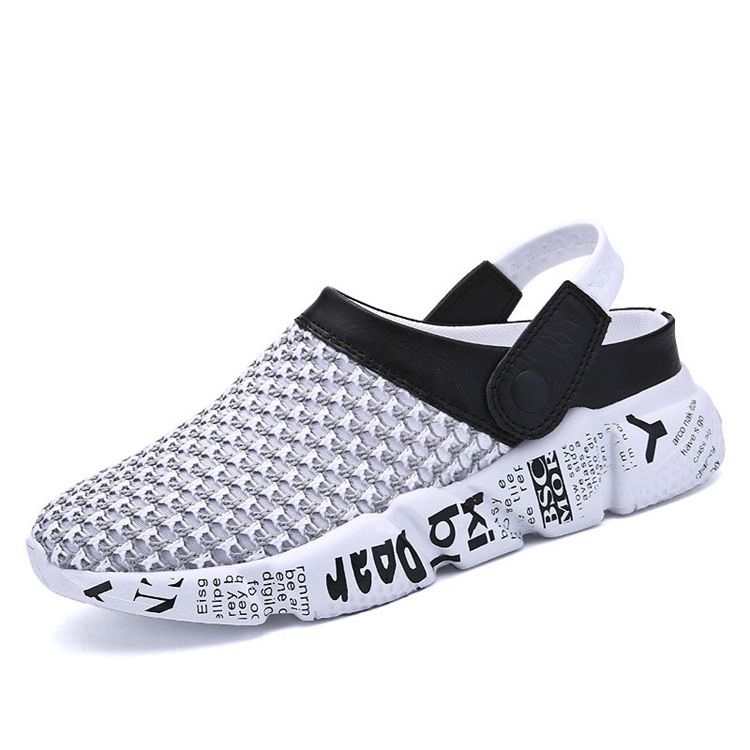 Mesh Color Block Slip-On Herrsandaler