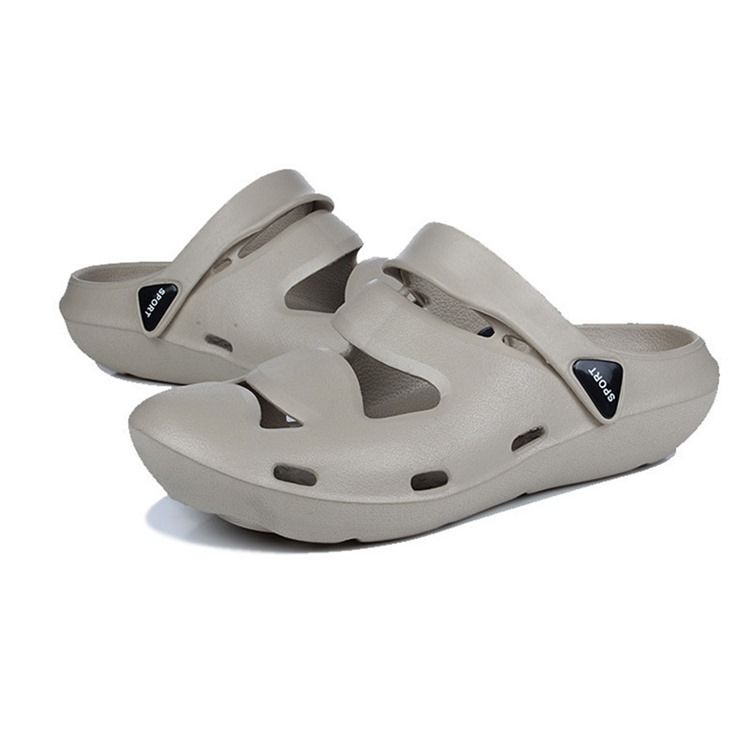 Pvc Kamouflage Slip-On Rund Tå Herrsandaler