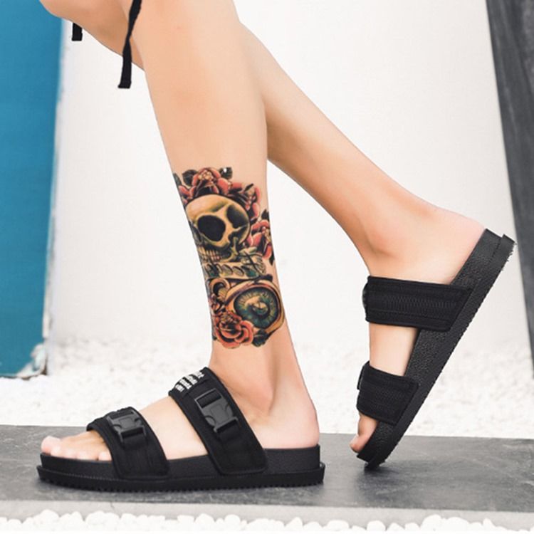 Spänne För Män Casual Sandaler
