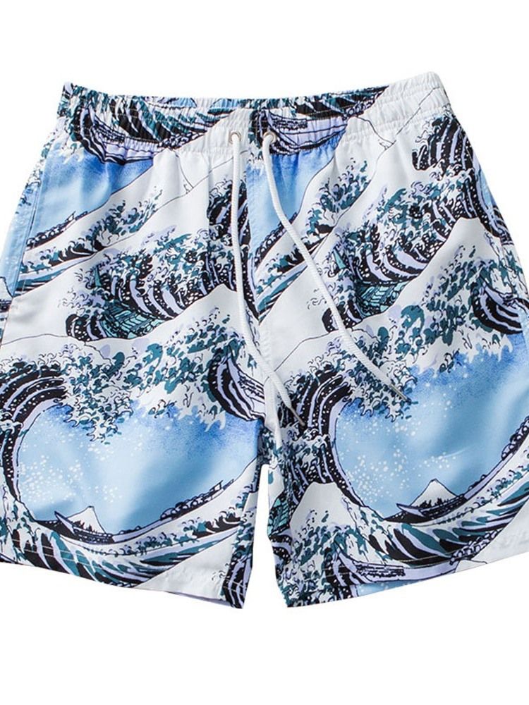 Rak Ficka Strandshorts För Män