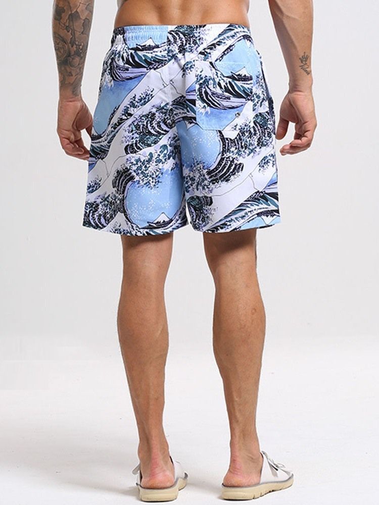 Rak Ficka Strandshorts För Män